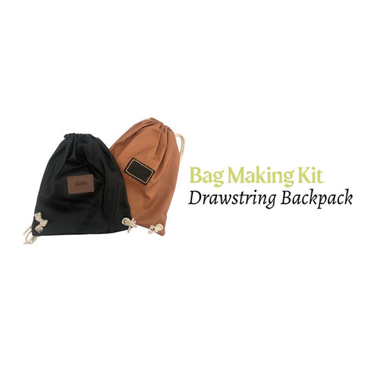 Munting Sapatero Leather Sewing Kit - Drawstring Backpack