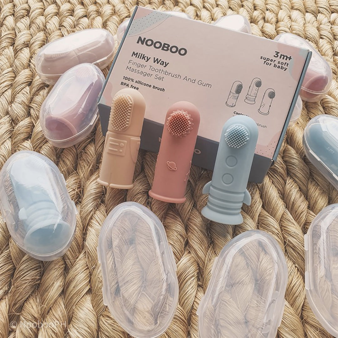 Nooboo Milkyway Finger Toothbrush and Gum Massager Set