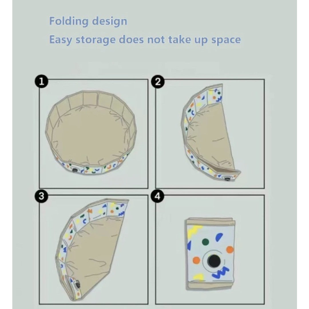 Olive and Cloud Foldable Playspace