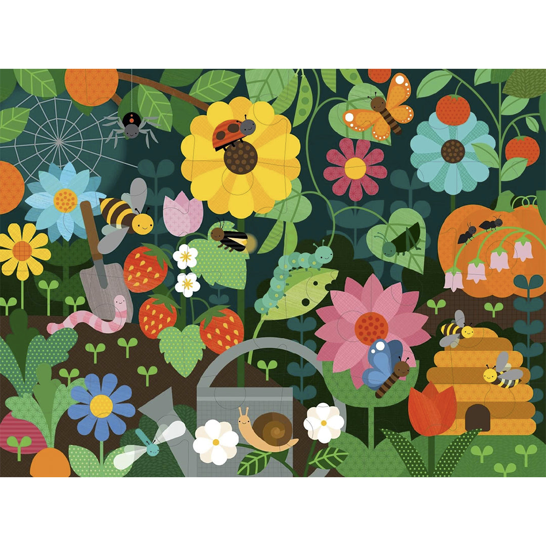 Petit Collage Floor Puzzle - Secret Garden