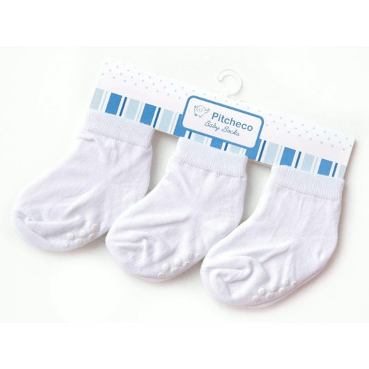 Pitcheco 3-in-1 White Socks