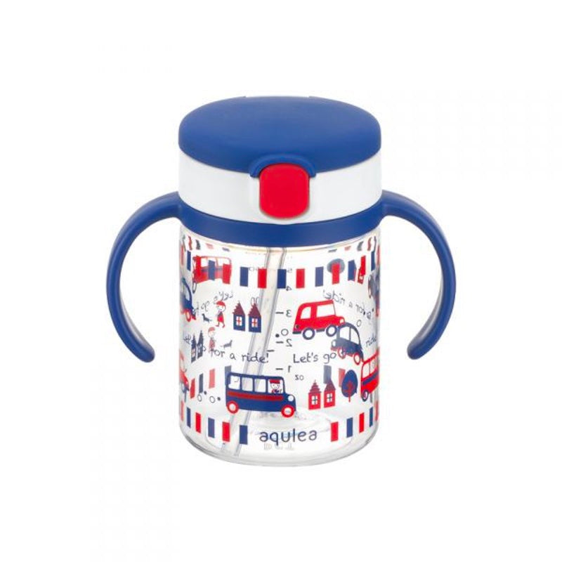 Richell AQ Clear Straw Bottle Mug/Straw Cup 200 R