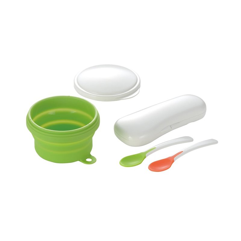 Richell Collapsible Bowl with Spoons
