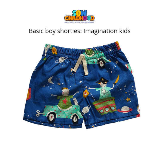 Sew Childhood Basic Boy Shorties - Toddler 1 (Fits 1-2yo)