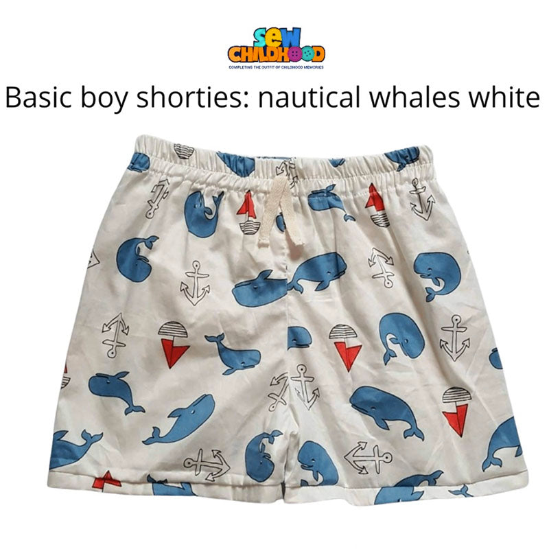 Sew Childhood Basic Boy Shorties - Toddler 3 (Fits 3yo+)