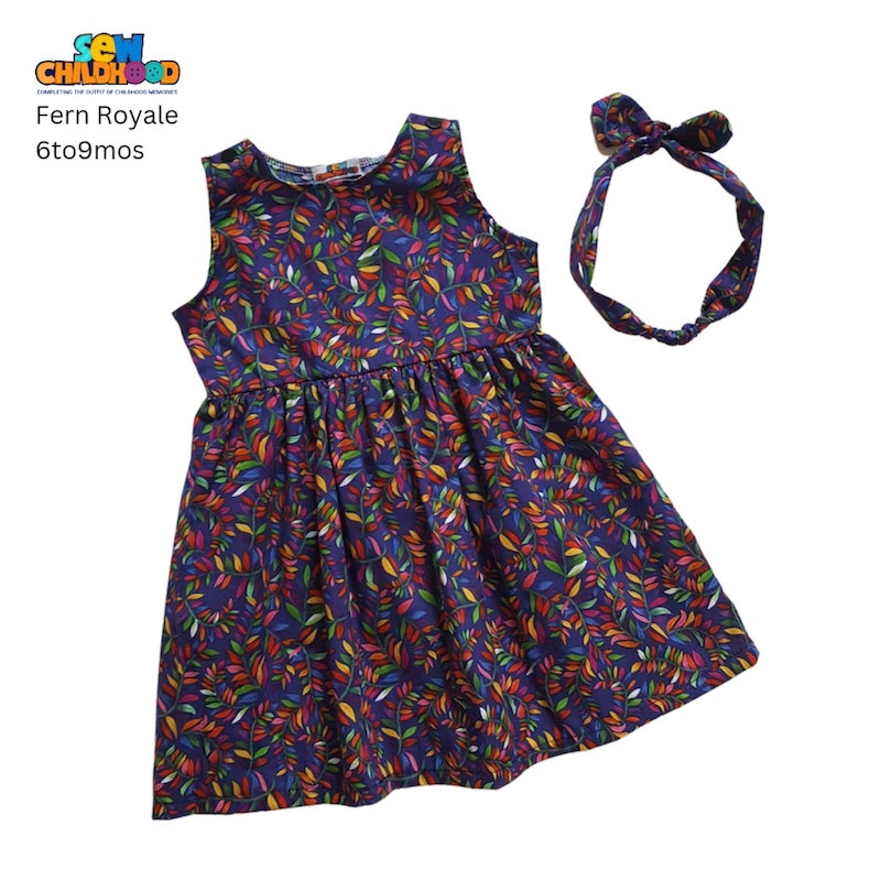 Sew Childhood Sunday Dress - Fern Royale