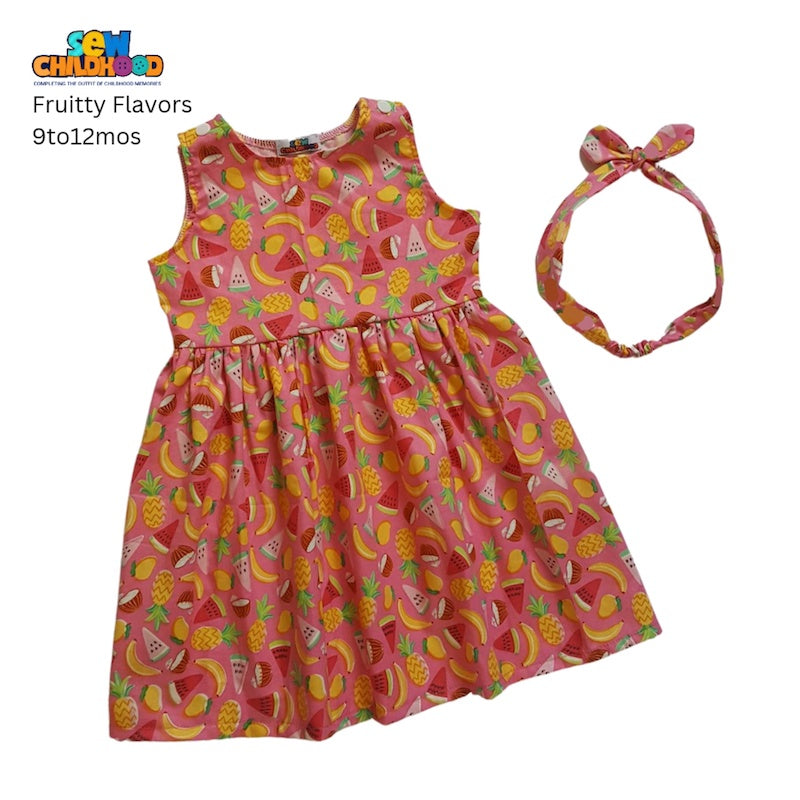 Sew Childhood Sunday Dress - Fruitty Flavors