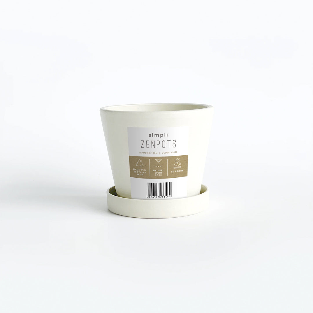 Simpli Zenpots 10cm Pot with Catch Plate