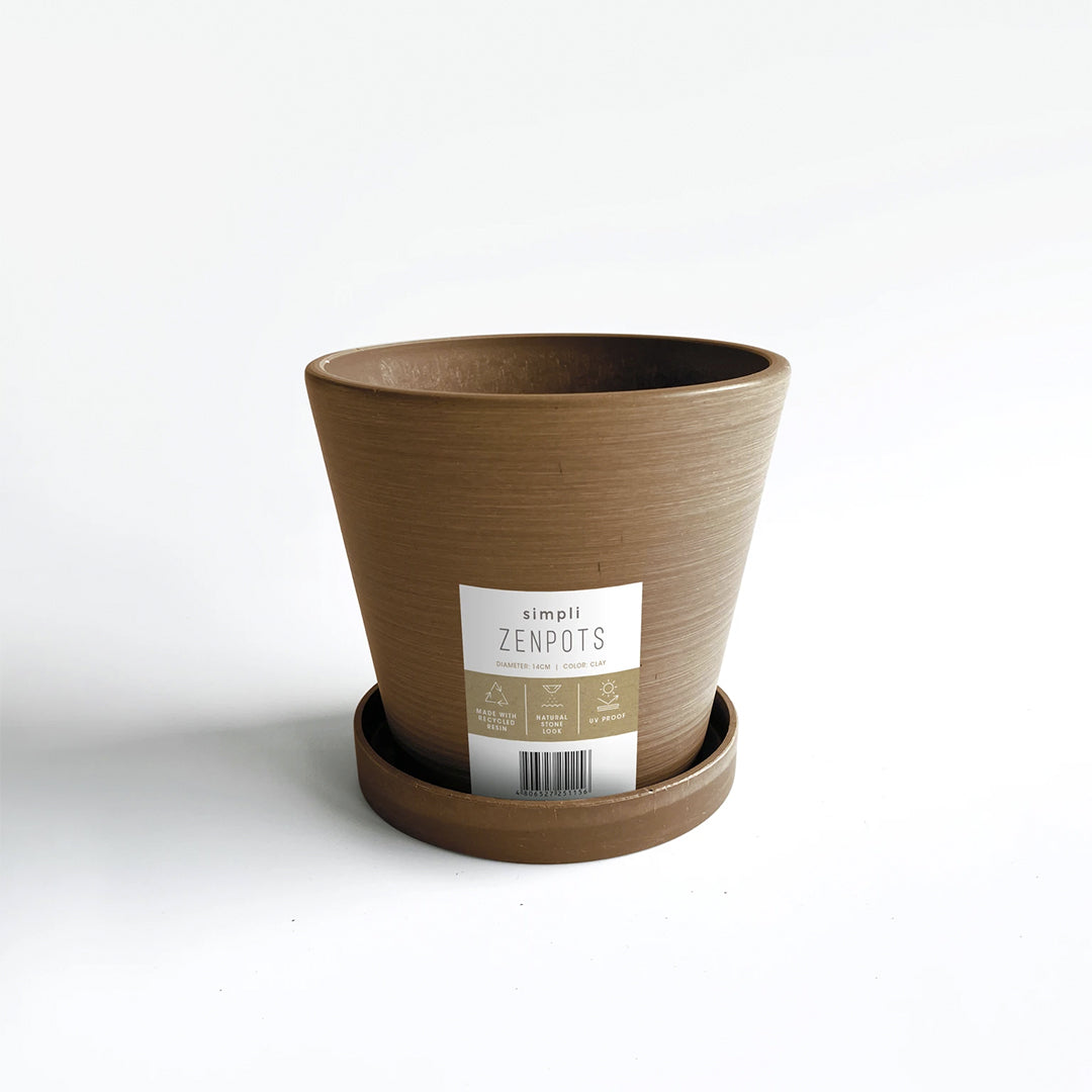 Simpli Zenpots 14cm Pot with Catch Plate