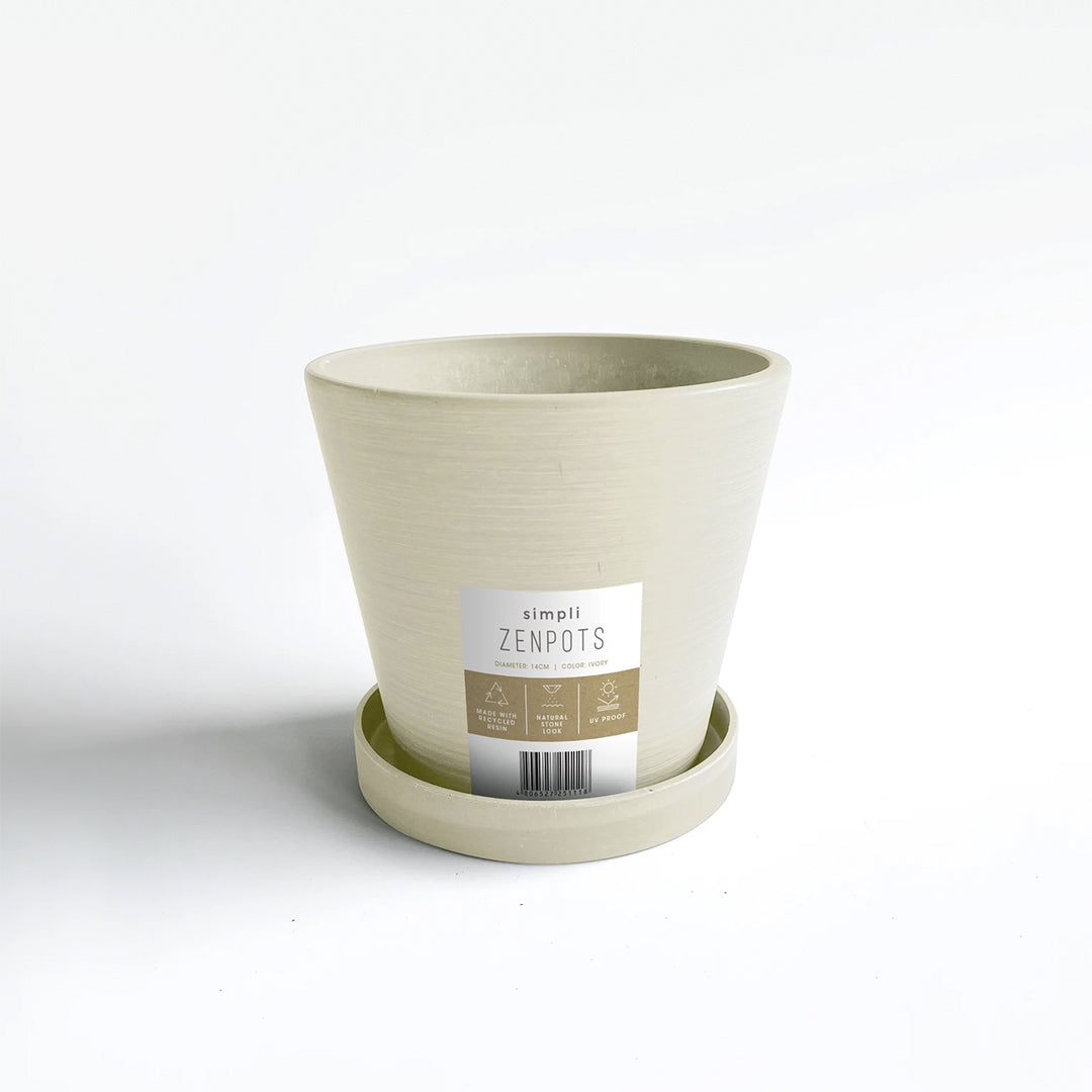 Simpli Zenpots 14cm Pot with Catch Plate