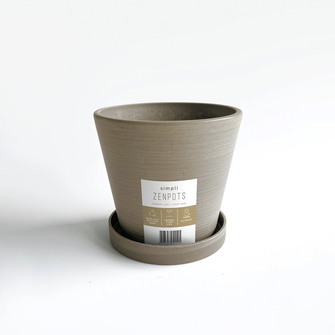 Simpli Zenpots 14cm Pot with Catch Plate