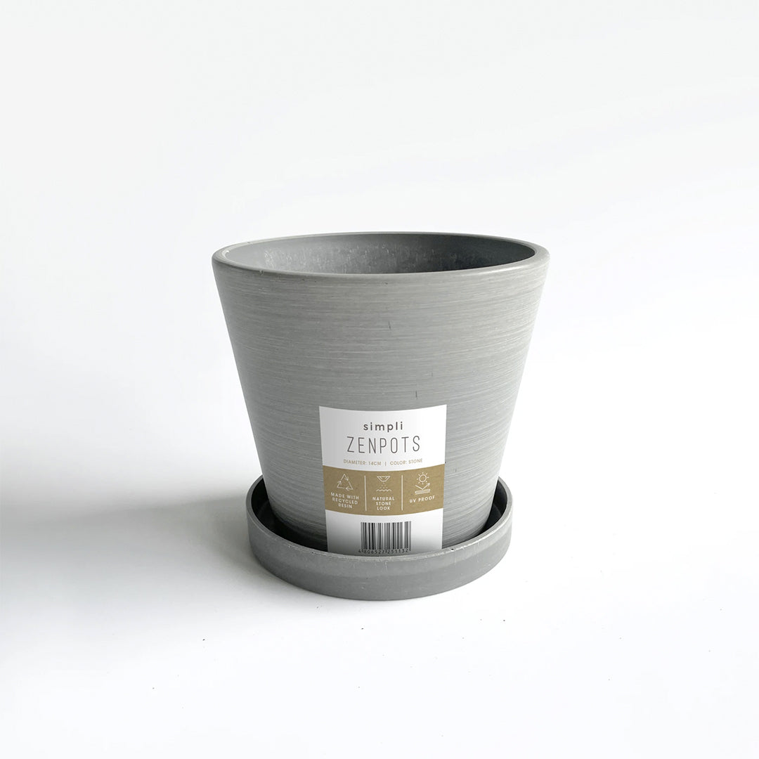 Simpli Zenpots 14cm Pot with Catch Plate