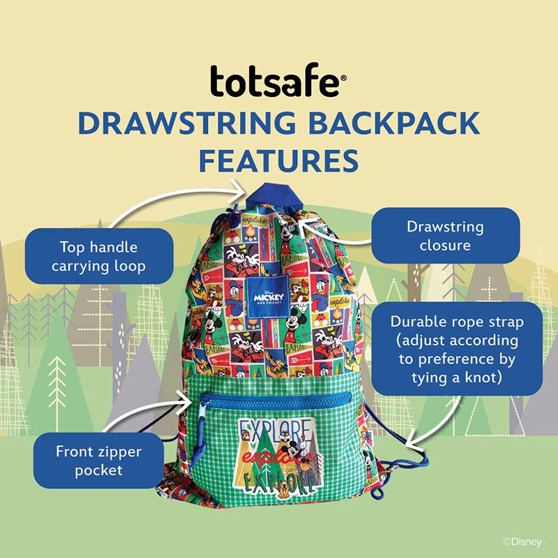 Totsafe Disney Classic Graphic Collection - Cars - Drawstring Backpack