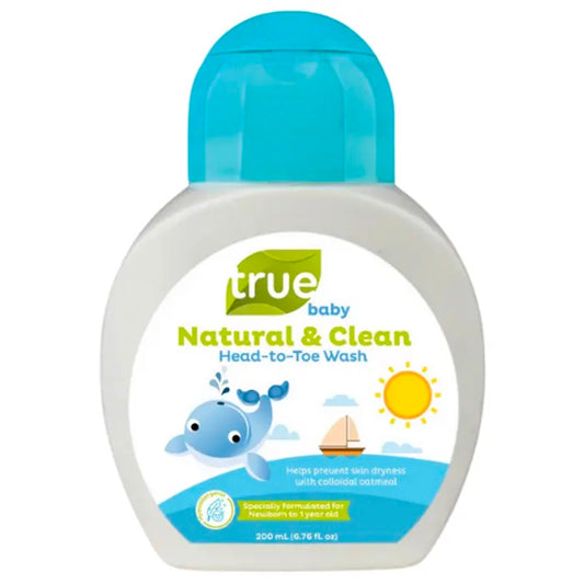 True Baby 100% Natural and Clean Head-to-Toe Wash (200ml)