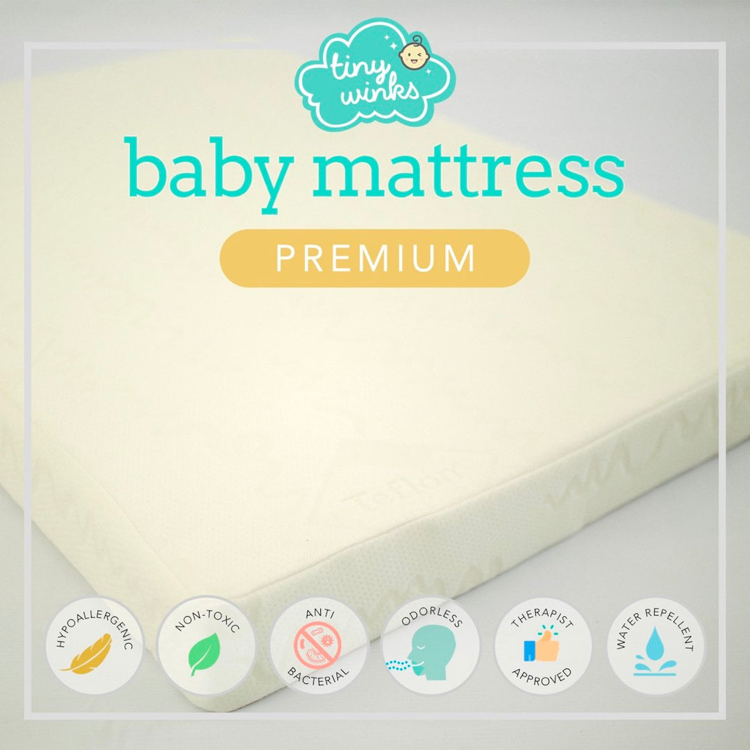 Tiny Winks Baby Premium Foam Mattress - Custom Sizes (Pre-order)