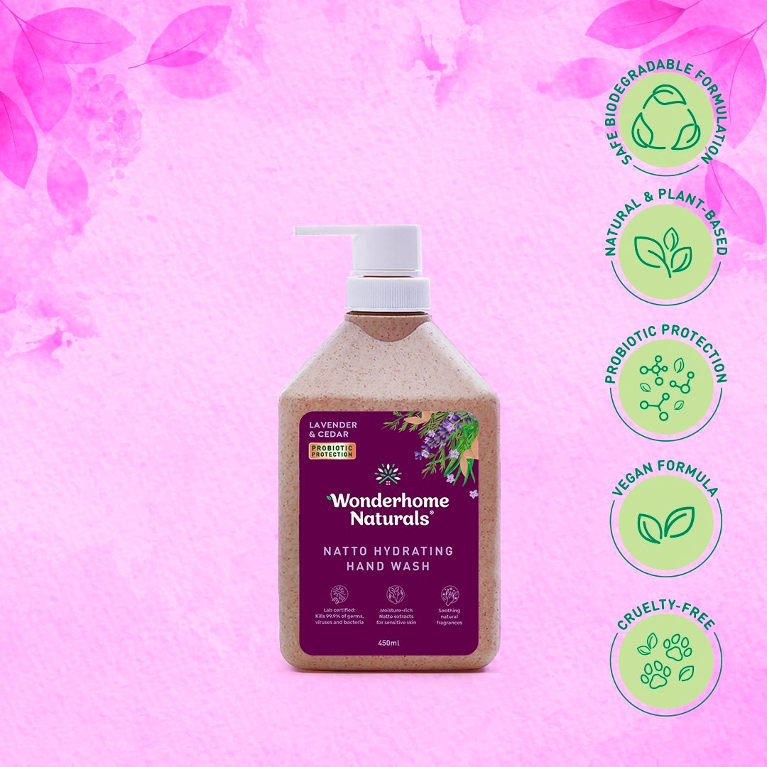 Wonderhome Natural Natto Hydrating Hand Wash (450ml)