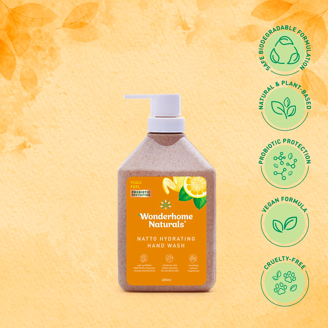 Wonderhome Natural Natto Hydrating Hand Wash (450ml)