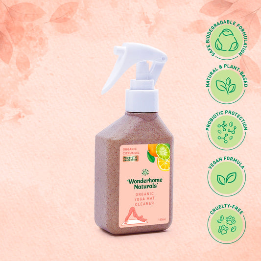 Wonderhome Natural Organic Yoga Mat Cleaner (165ml)