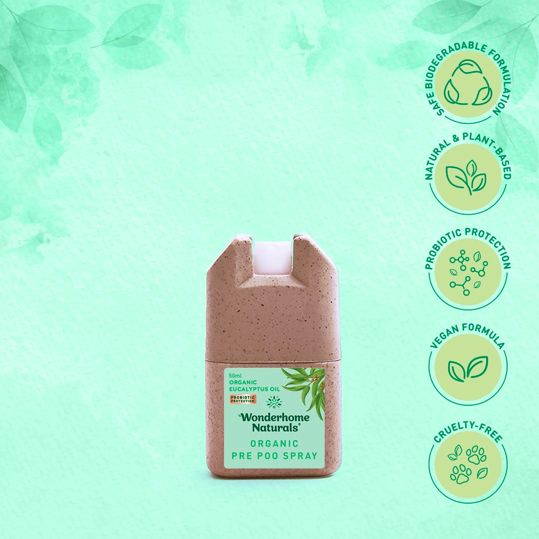Wonderhome Natural Organic Pre Poo Spray (50ml)