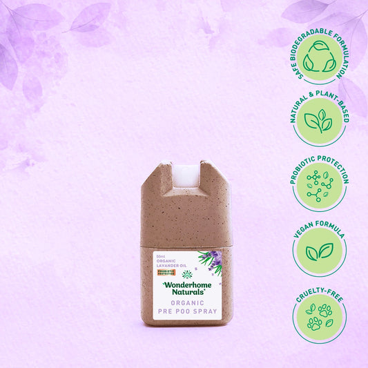 Wonderhome Natural Organic Pre Poo Spray (50ml)
