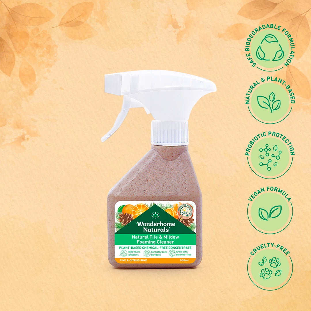 Wonderhome Natural Tile & Mildew Foaming Cleanser