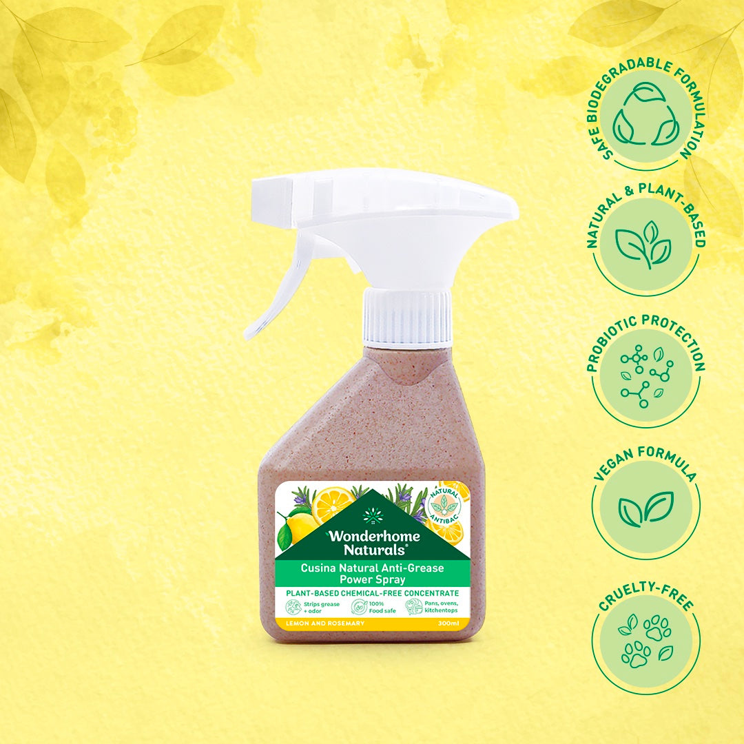 Wonderhome Cusina Natural Anti-Grease Power Spray (300ml)