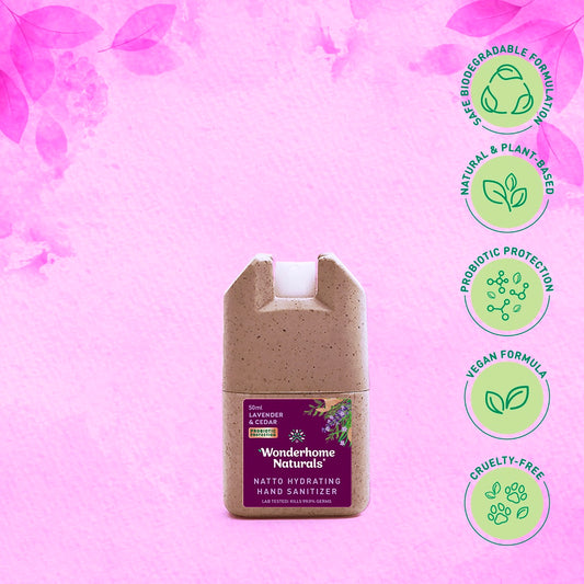 Wonderhome Naturals Natto Hydrating Hand Sanitizer (50ml)