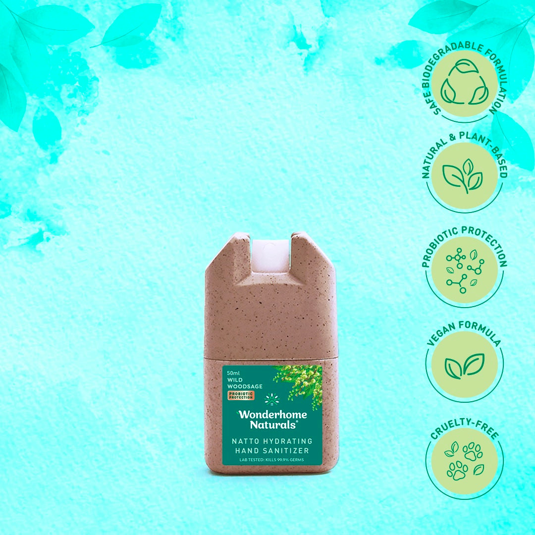 Wonderhome Naturals Natto Hydrating Hand Sanitizer (50ml)
