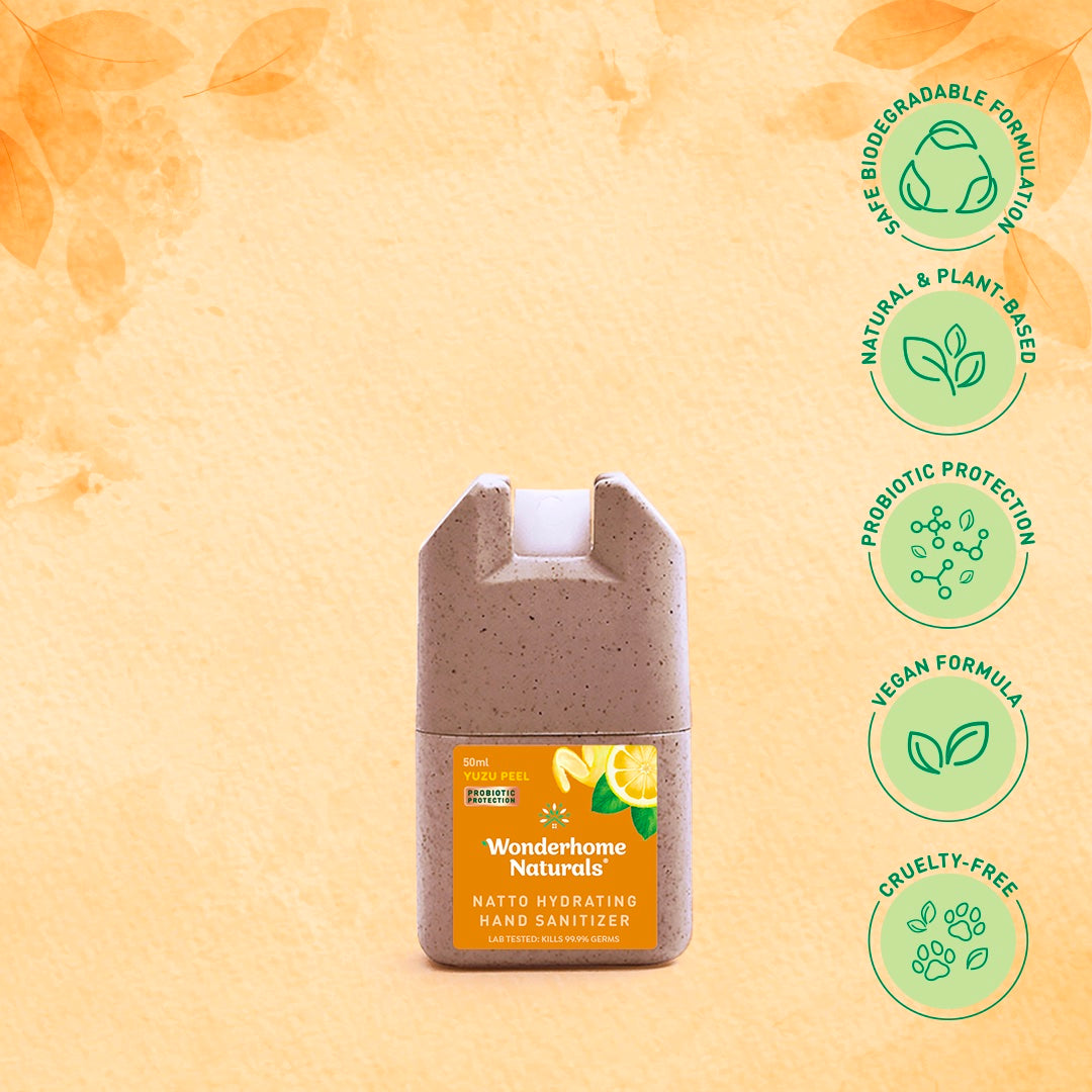 Wonderhome Naturals Natto Hydrating Hand Sanitizer (50ml)