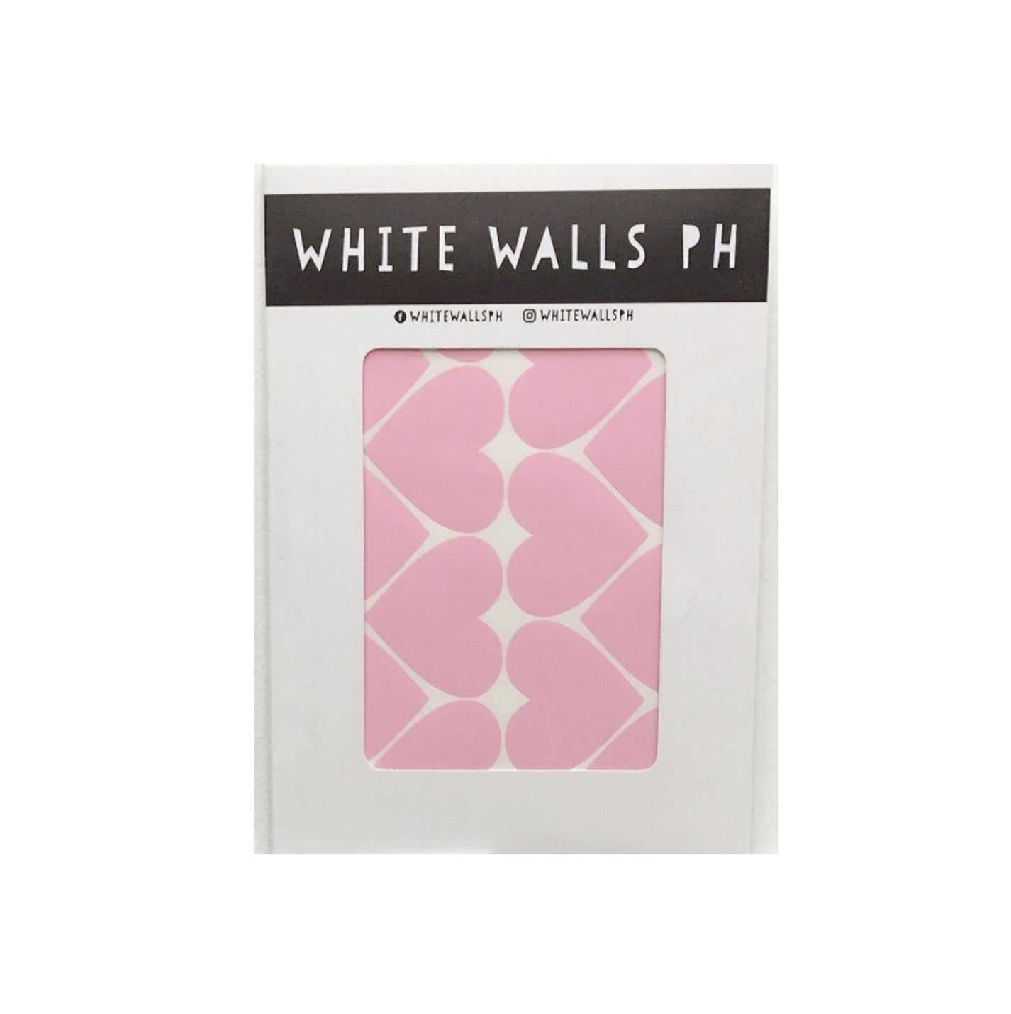 White Walls Decals - Big Hearts