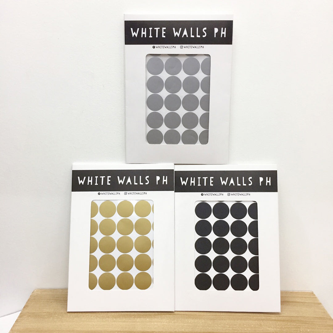 White Walls Decals - Polka Dots (Small)