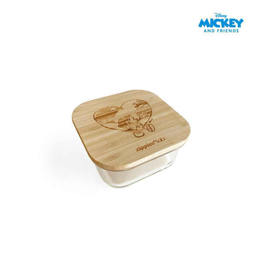 Zippies Lab Mickey & Friends Hello Green World High Borosilicate Glass Containers