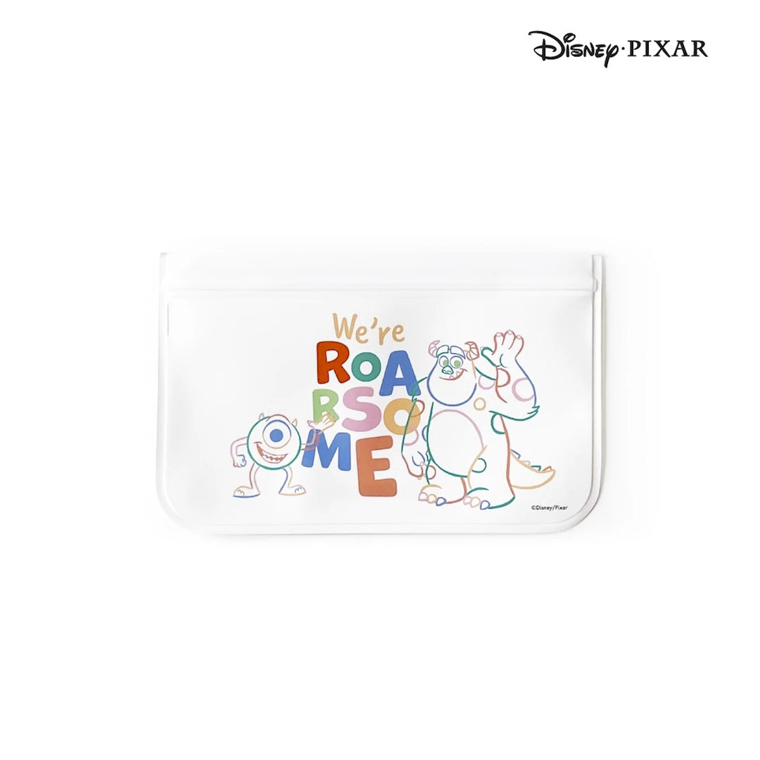 Zippies Disney Pixar Monsters Inc. 4-Piece Reusable Lay-Flat Storage Bags Set
