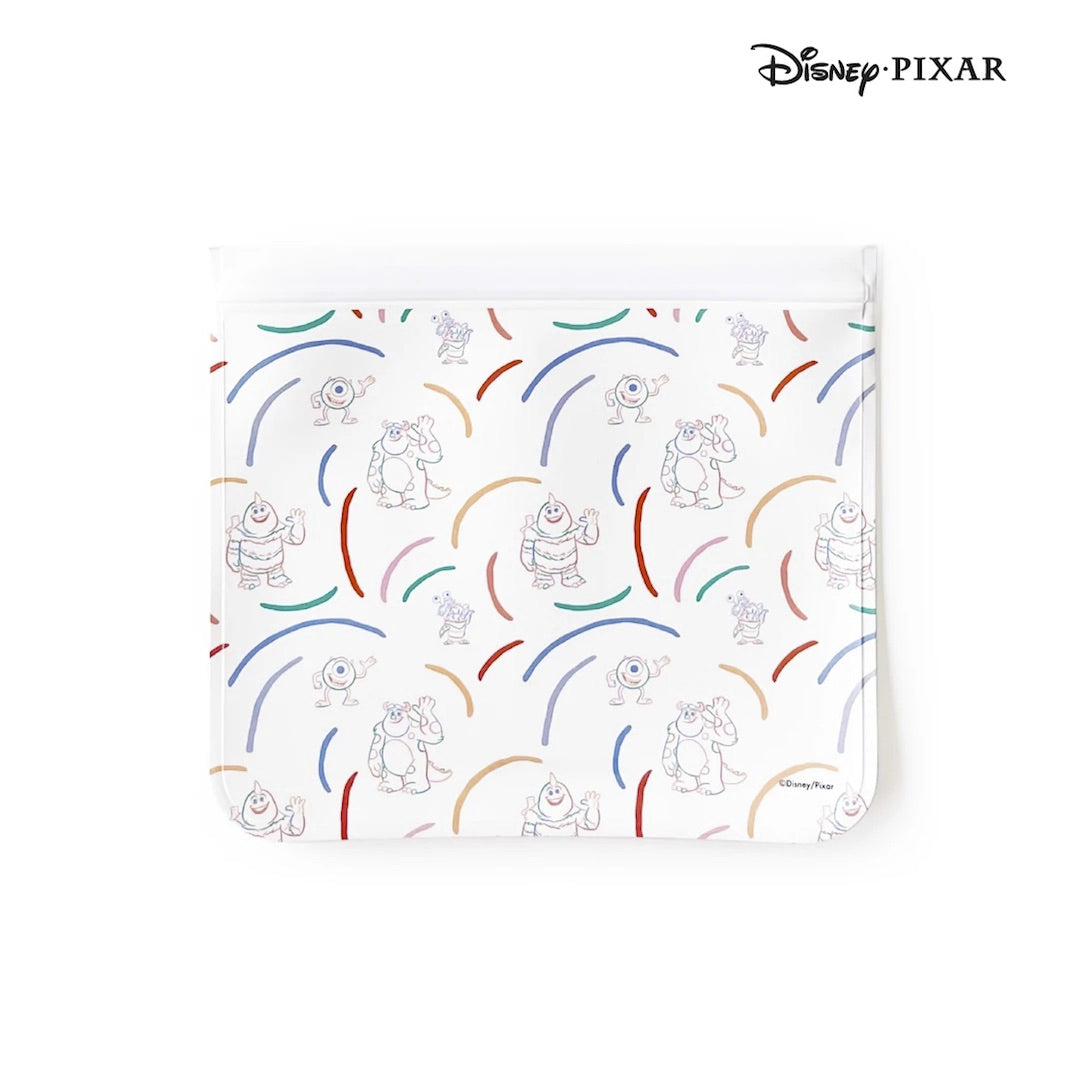 Zippies Disney Pixar Monsters Inc. 4-Piece Reusable Lay-Flat Storage Bags Set