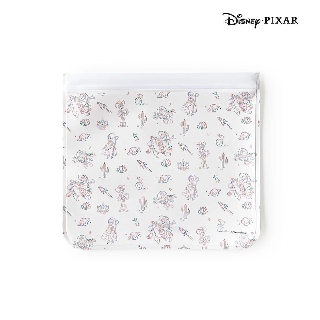 Zippies Disney Pixar Toy Story 4-Piece Reusable Lay-Flat Storage Bags Set