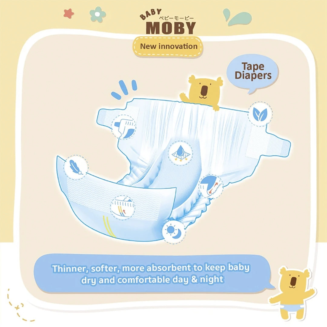 Baby Moby Tape Diapers