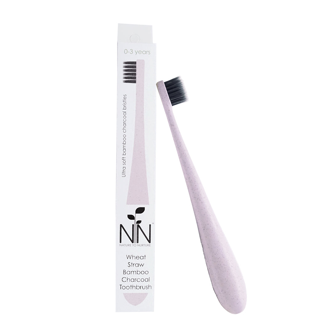 Nature to Nurture Wheat Straw Bamboo Charcoal Toothbrush (1-3 years old)