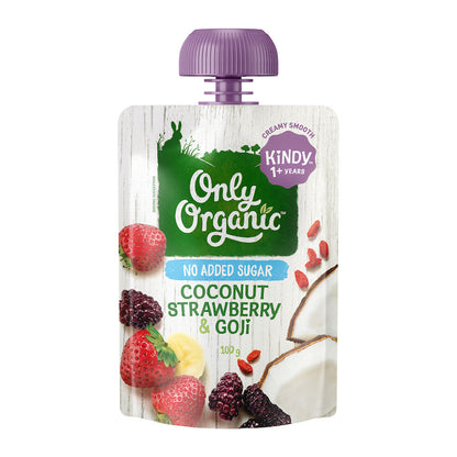 Only Organic Baby Food Coconut, Strawberry, and Goji (100g)