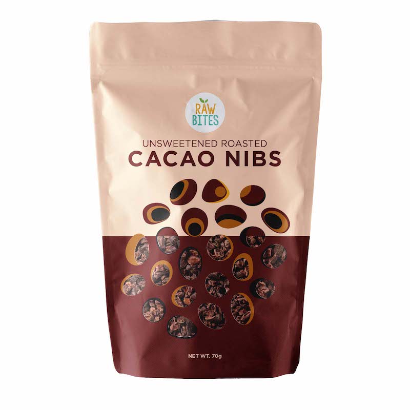 Raw Bites PH Unsweetened Roasted Cacao Nibs (70g)