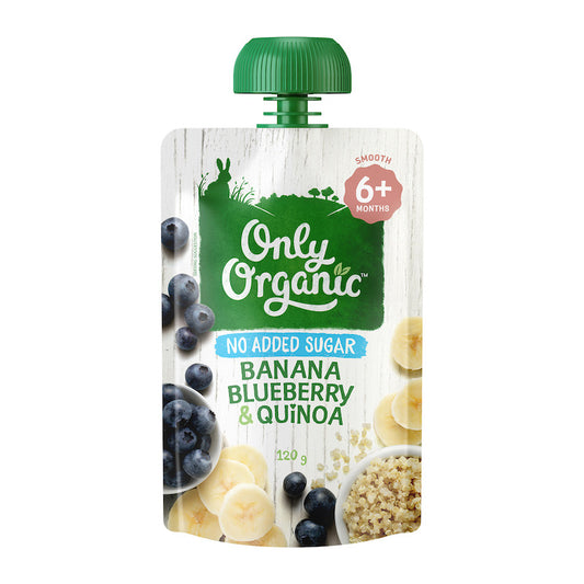 Only Organic Baby Food Banana, Blueberry, and Quinoa (120g