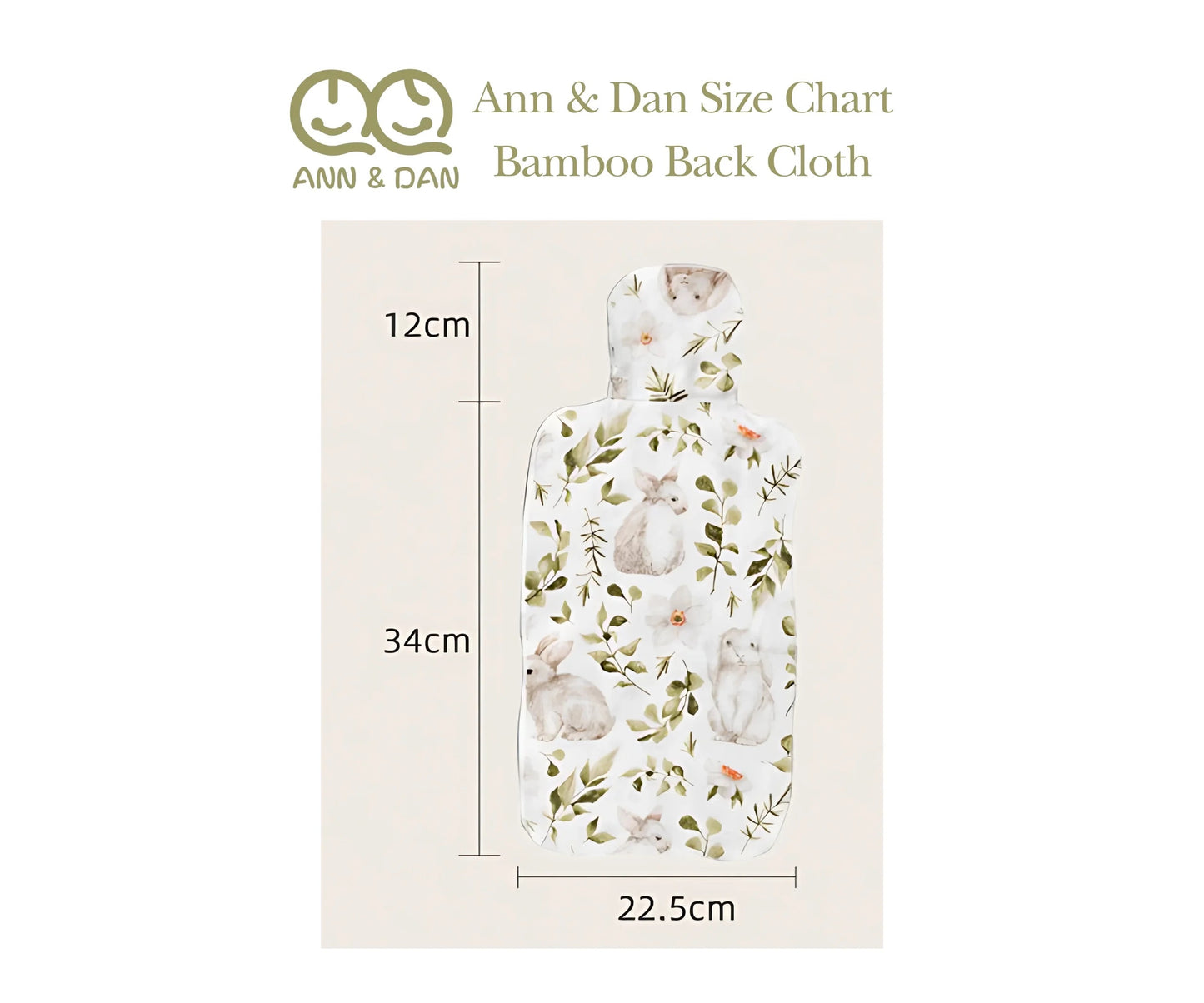 Ann & Dan Bamboo Back Towel