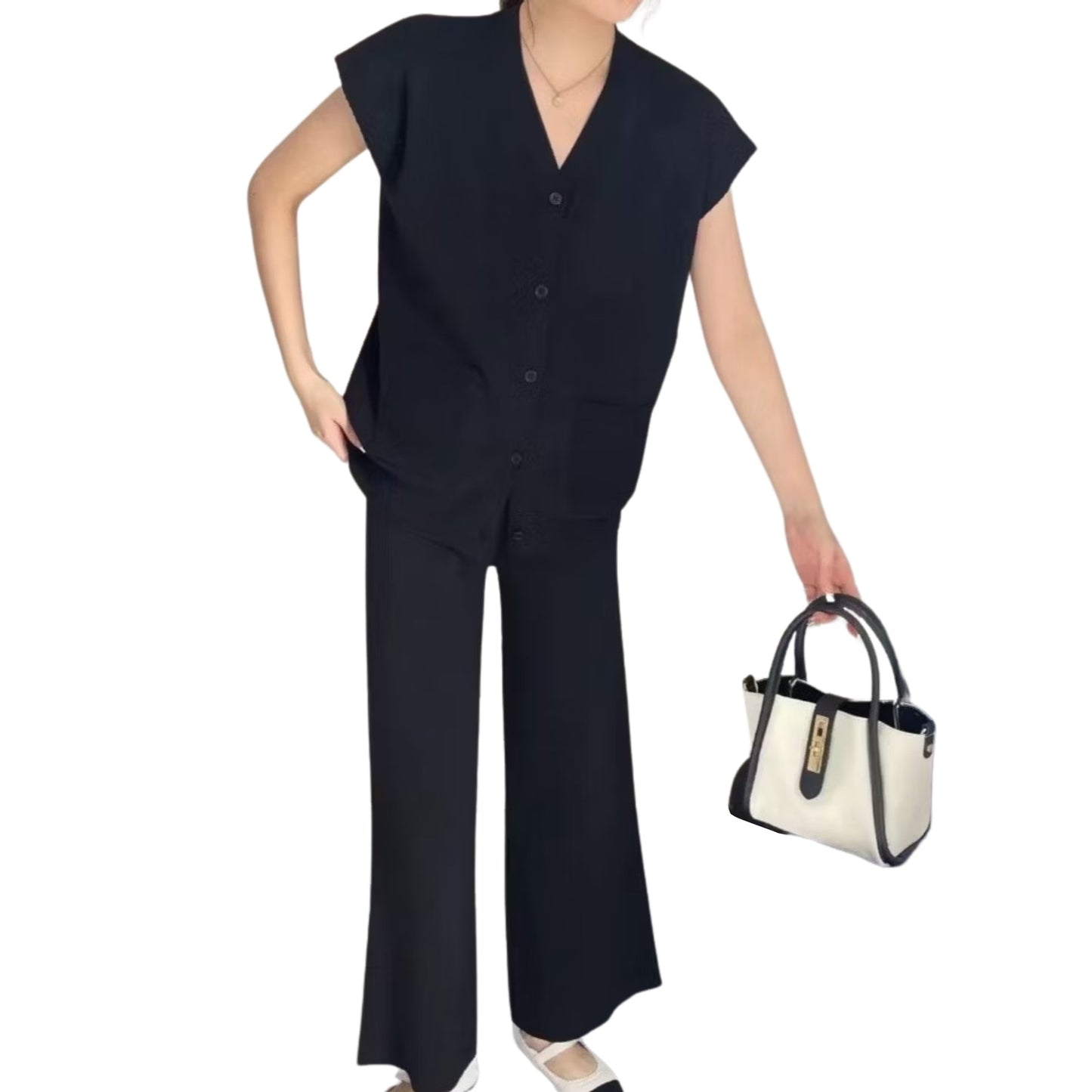 Artse Mnl Knit Vest and Pants Set