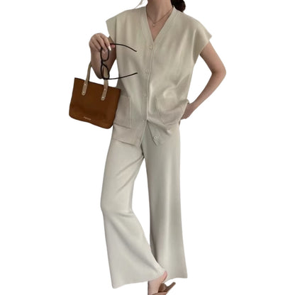 Artse Mnl Knit Vest and Pants Set