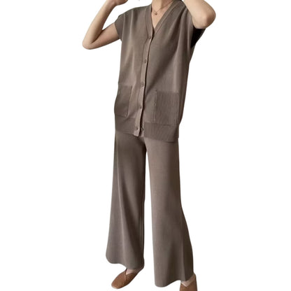 Artse Mnl Knit Vest and Pants Set