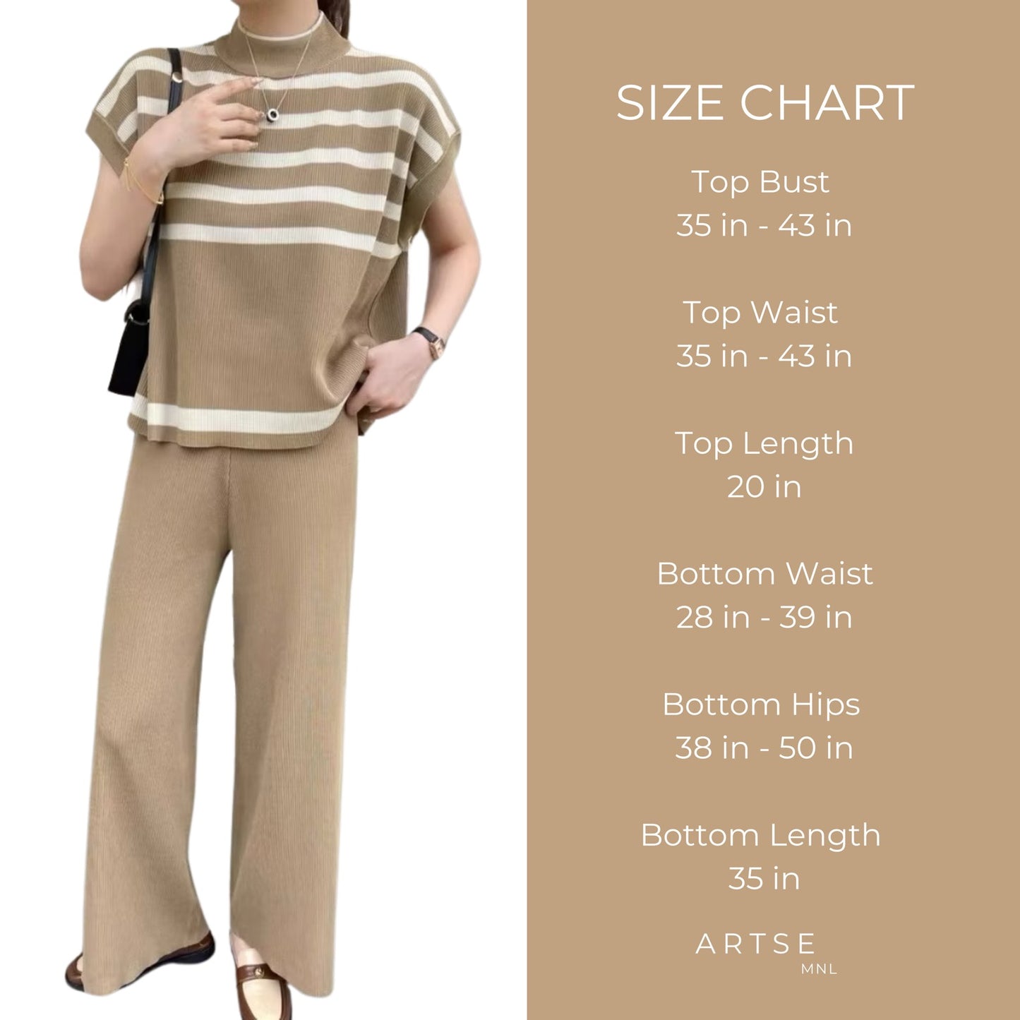 Artse Mnl Stripe Mock Neck