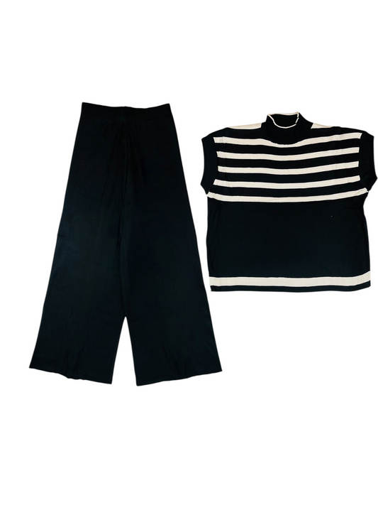 Artse Mnl Stripe Mock Neck