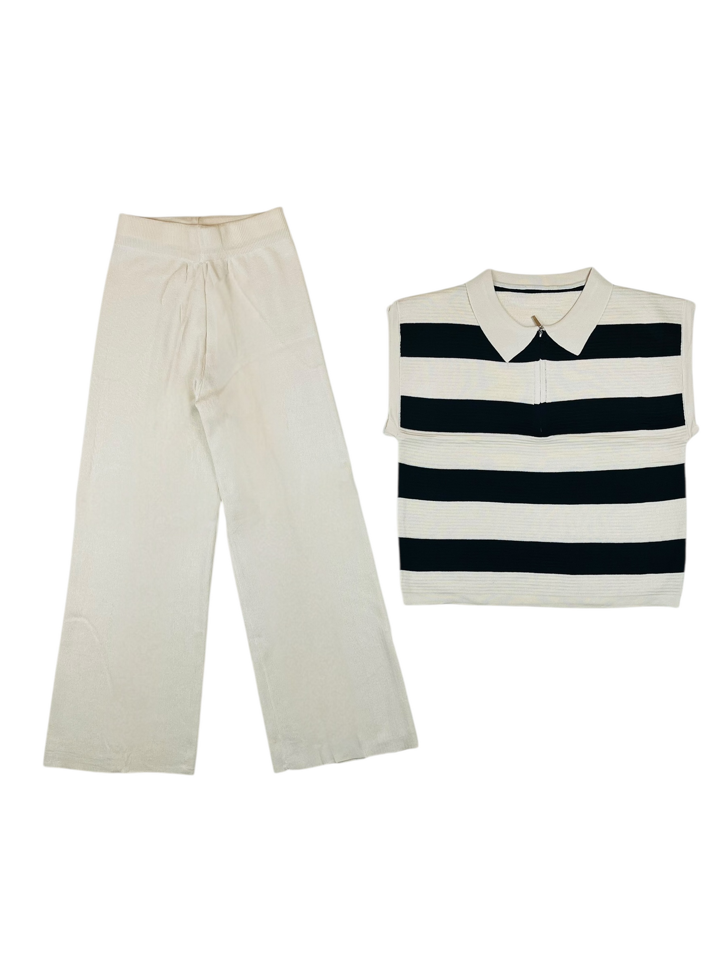 Artse Mnl Stripe Top Collar Pants