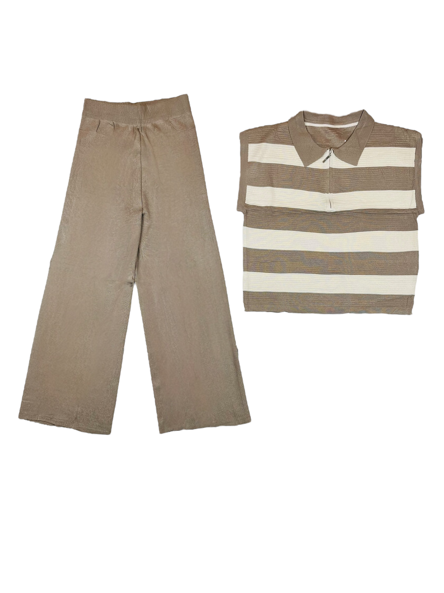 Artse Mnl Stripe Top Collar Pants