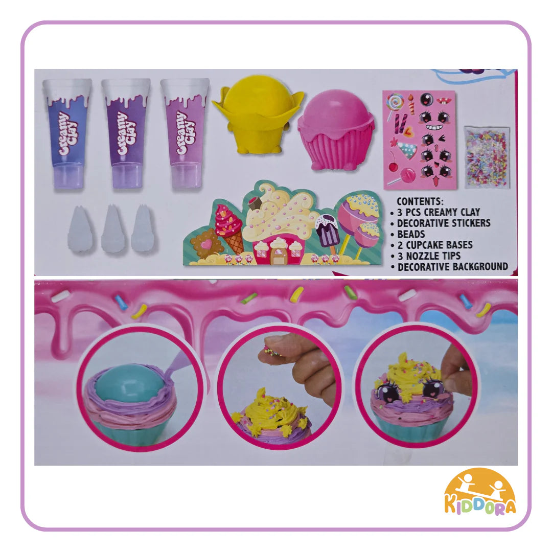 Kiddora ArtKids Creamy Clay Cupcake Set