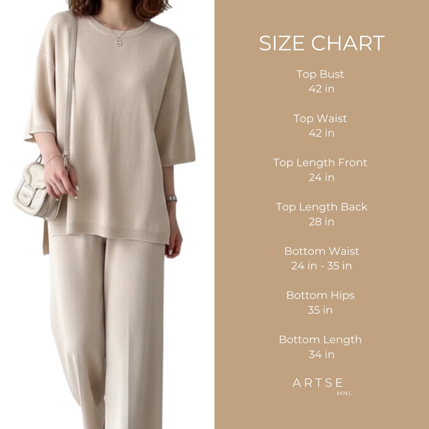 Artse Mnl Oversized Top and Pants Set